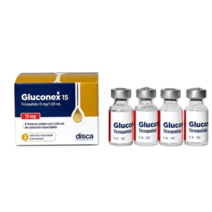 Gluconex 15mg - 4 ampolas - Laboratório Lasca