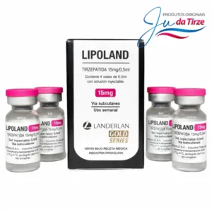 Lipoland 15mg - 4 ampolas - total 60mg - Laboratório Landerlan