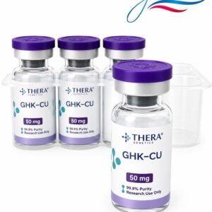 GHK-CU 50mg do laboratório Thera. Já acompanha água bacteriostatica.