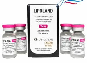 Lipoland 15mg - 4 ampolas - total 60mg - Laboratório Landerlan