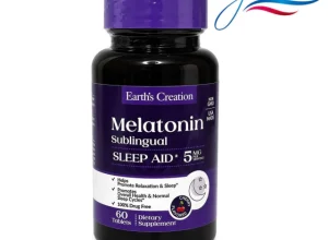 Melatonina 5mg - 60 cápsulas Laboratório Earth's Creation - Americano